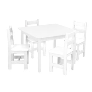 Square Table with Four Chairs